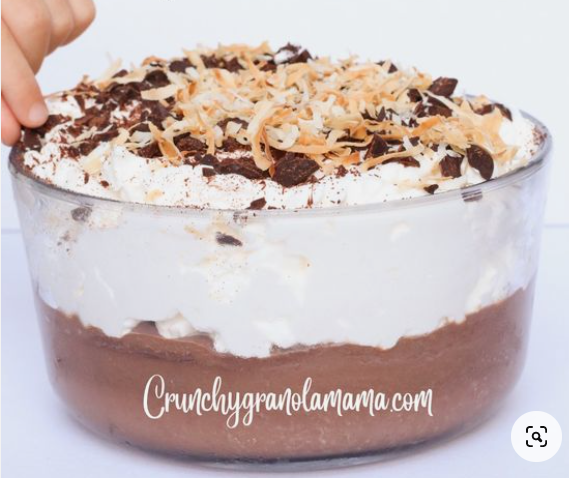 Toasted Coconut Chocolate Whipped Pudding