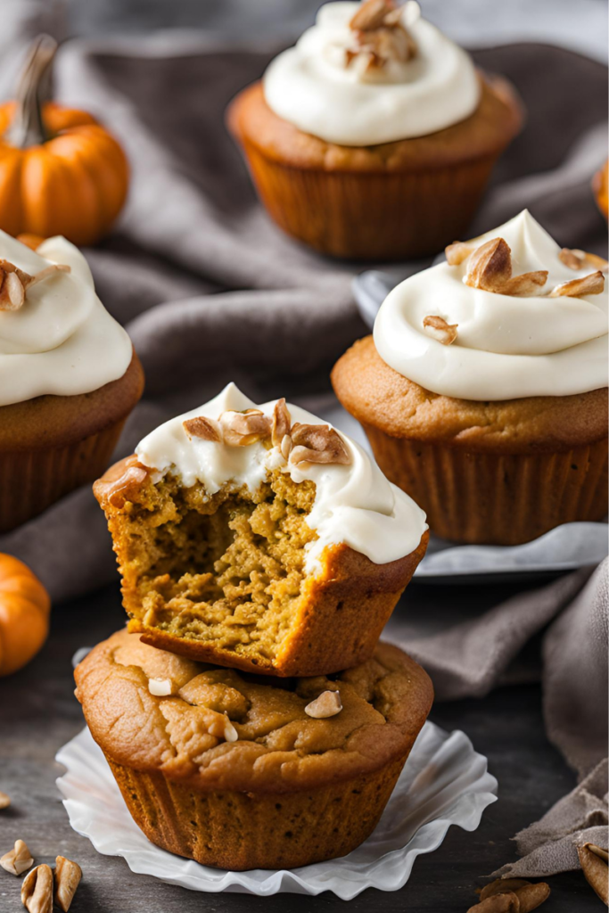 gluten free pumpkin muffins with cream cheese