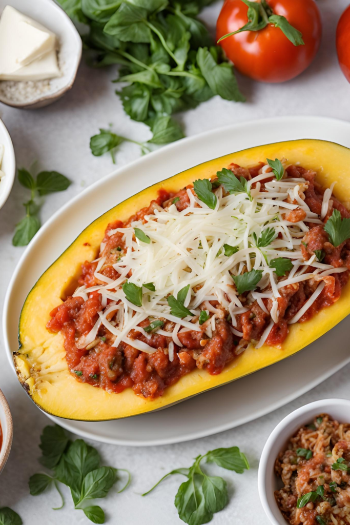 spaghetti squash ground turkey