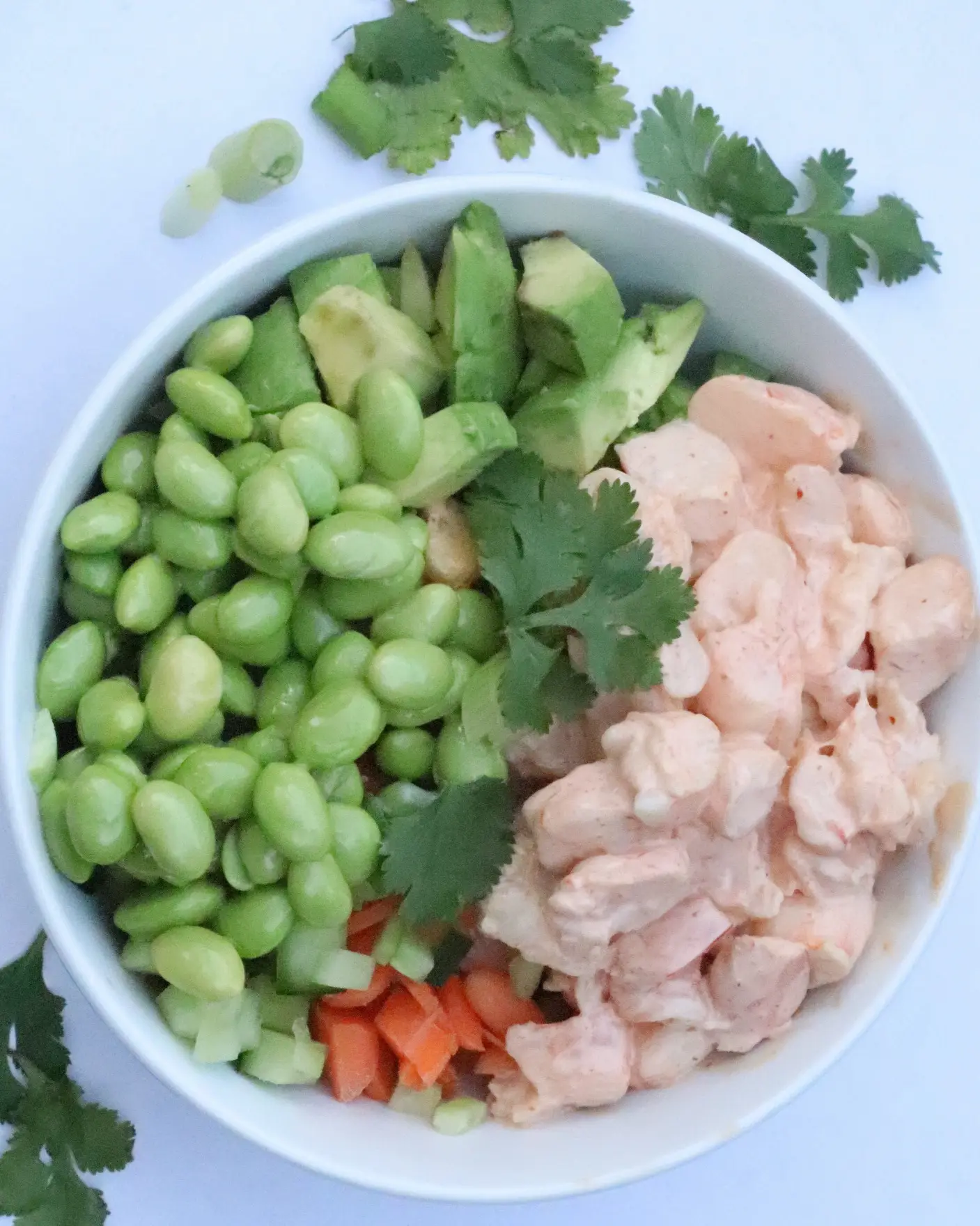 keto shrimp poke bowl