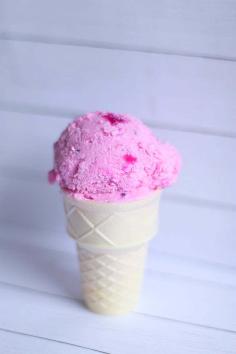 Strawberry Dragon Fruit Ice Cream