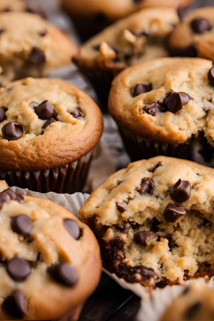 oatmeal peanut butter chocolate chip muffins