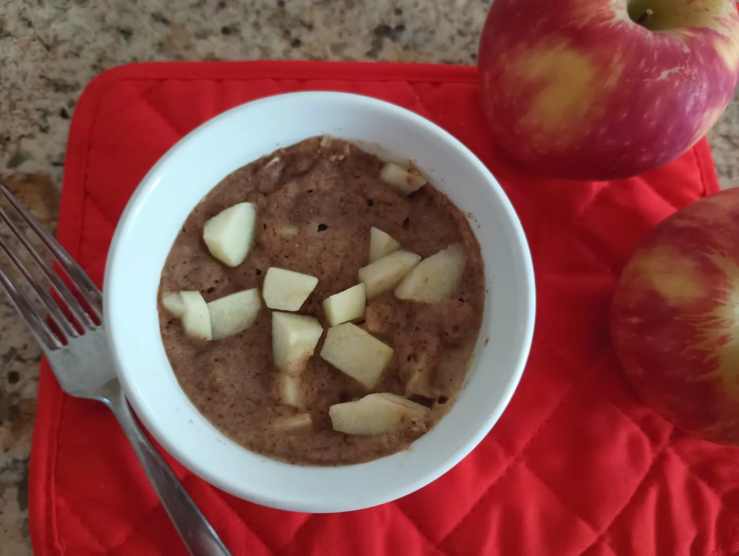 honeycrisp apple mug cake