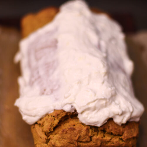 pumpkin bread recipe with cream cheese frosting