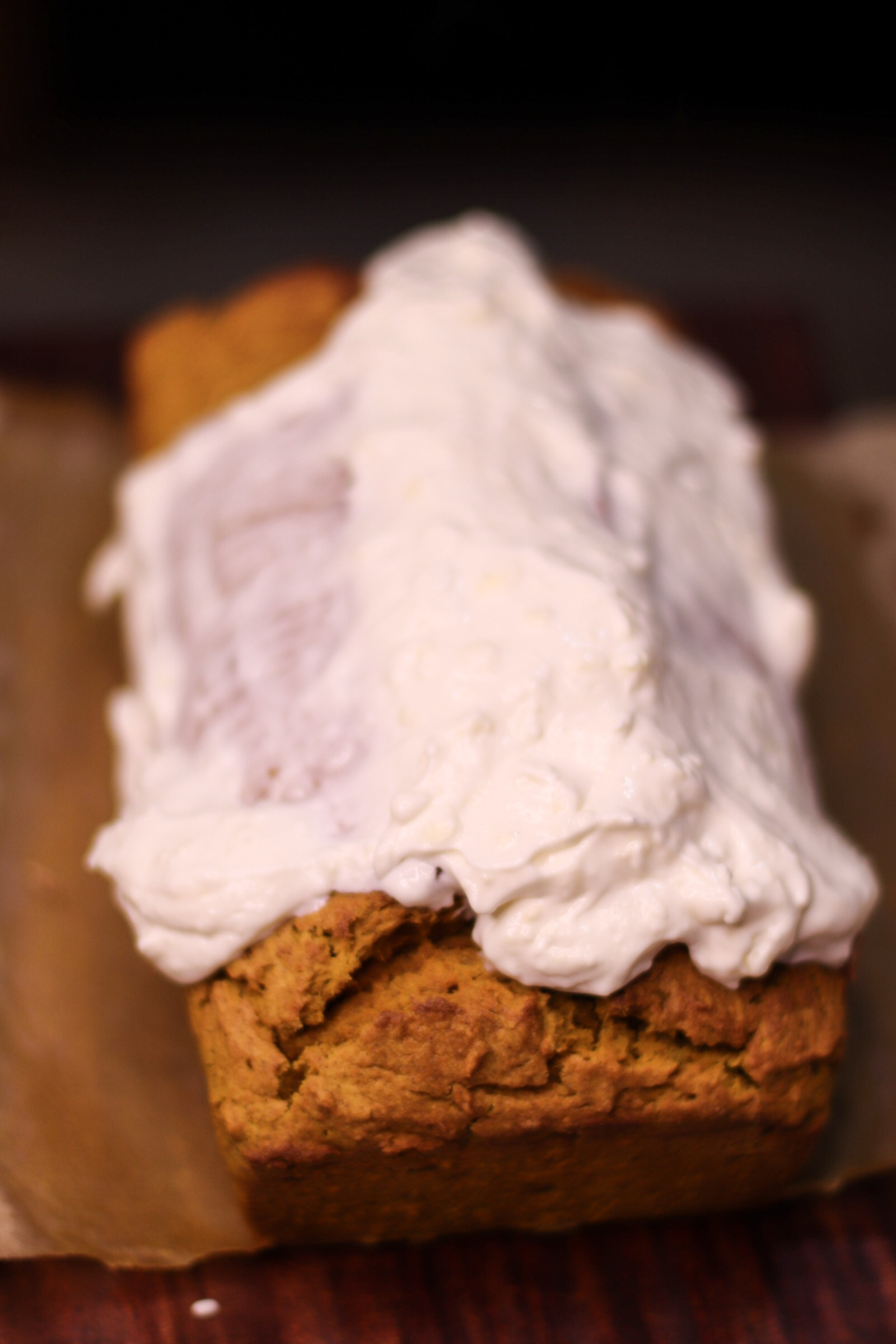 pumpkin bread recipe with cream cheese frosting