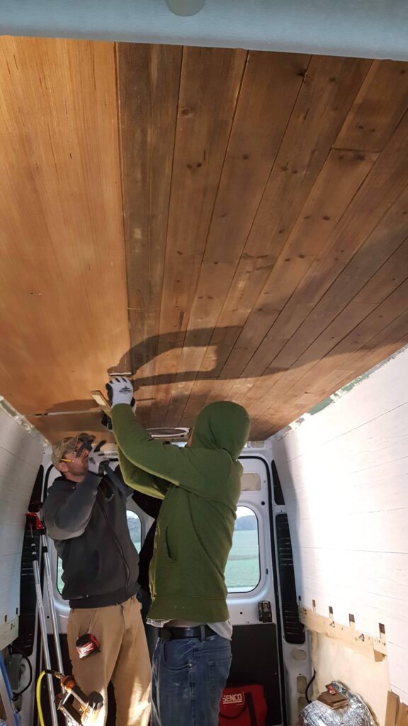 van build ceiling