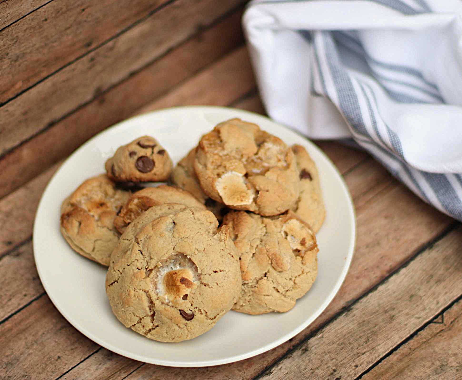 brown butter smores cookies