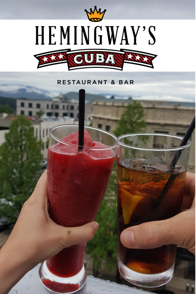 Hemingway’s Cuba downtown Asheville outdoor seating at family friendly restaurant near breweries