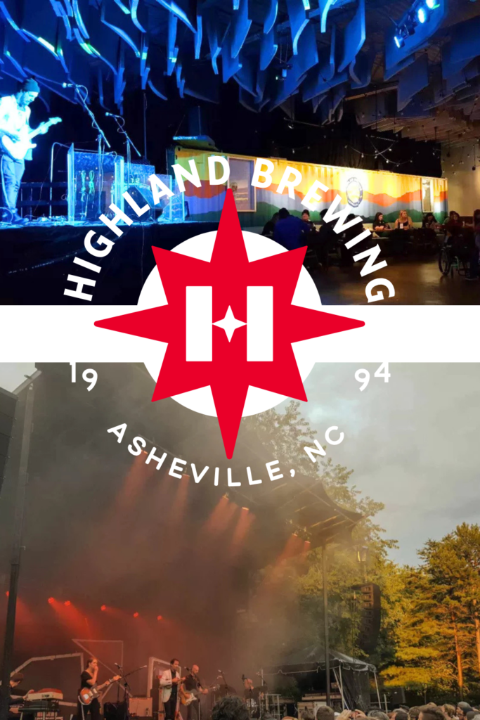 Highland Brewing Company Asheville large indoor and outdoor space at family friendly brewery with events