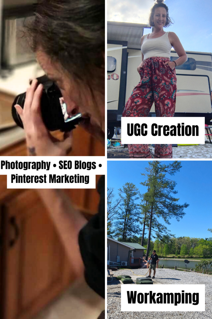 HikeCookShare services including workamping SEO blog posts photography and user generated content for family travel and RV brands