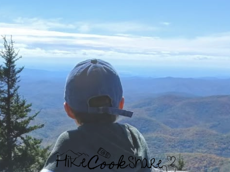 Devil’s Courthouse summit overlook along the Blue Ridge Parkway near Asheville North Carolina
