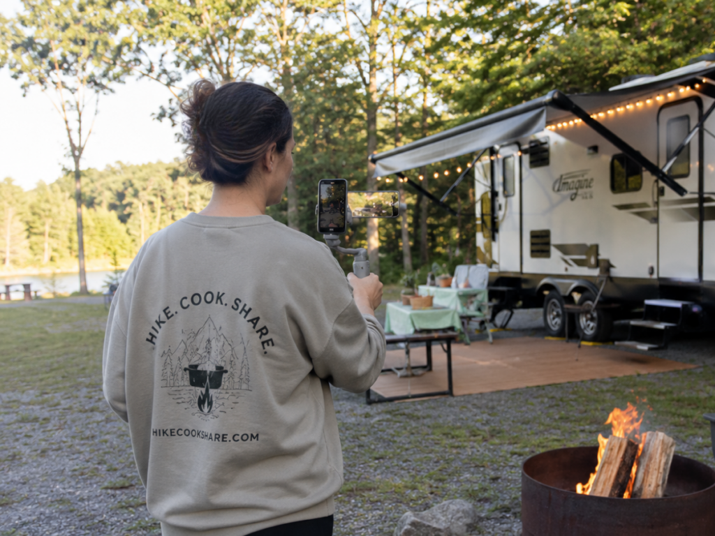 Trisha of hikecookshare creating quality content for RV life