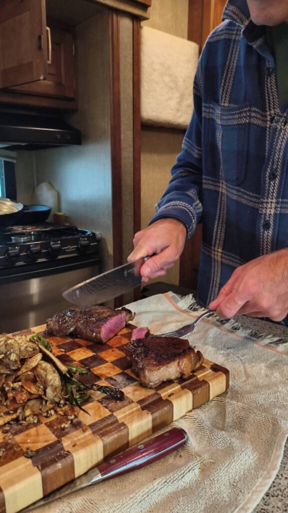 chef recommending rv kitchen utensils