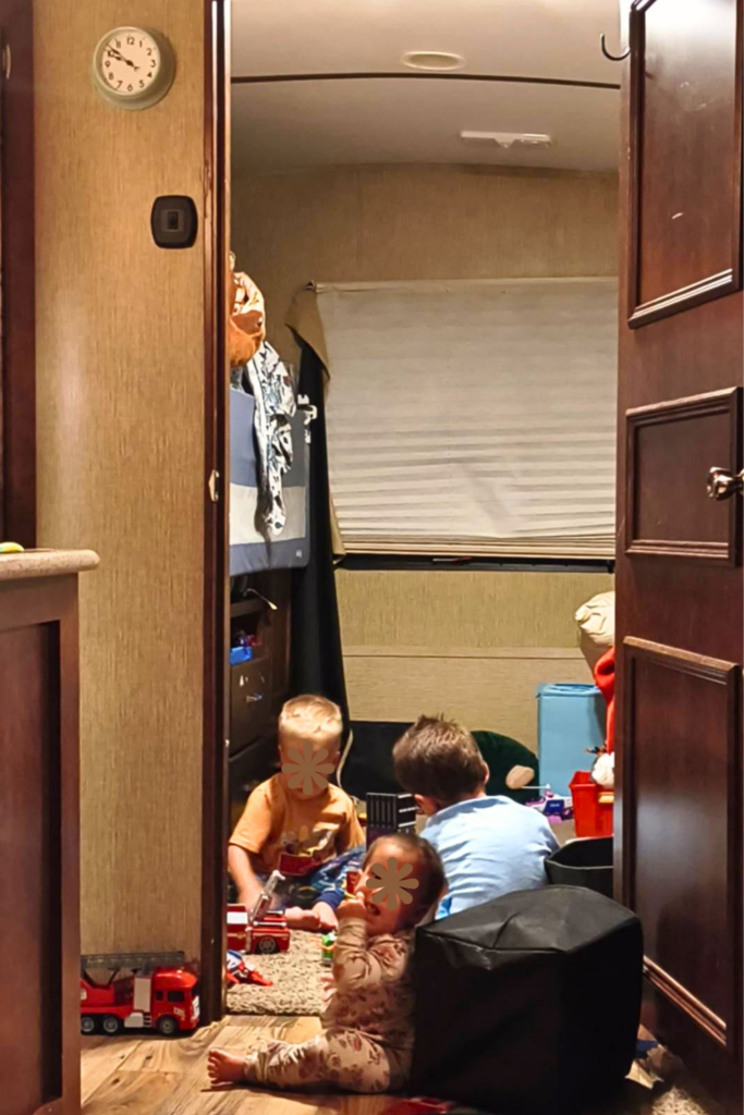 Full Time RV Living With Kids: 9 Essential Tips for a Successful Workamping Life 2 organized RV living space for full time RV living with kids