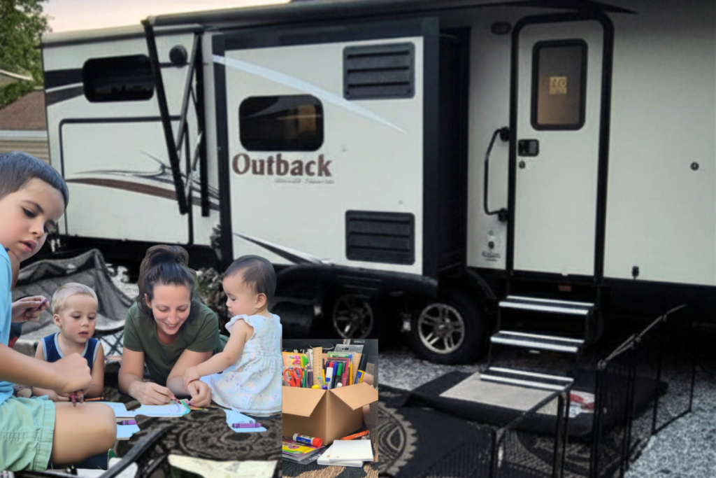 children in rv homeschool