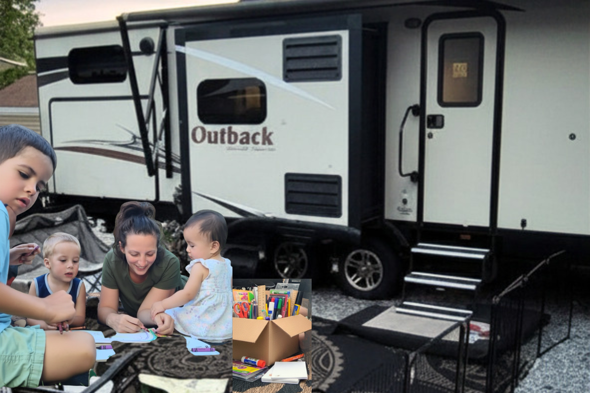 children in rv homeschool