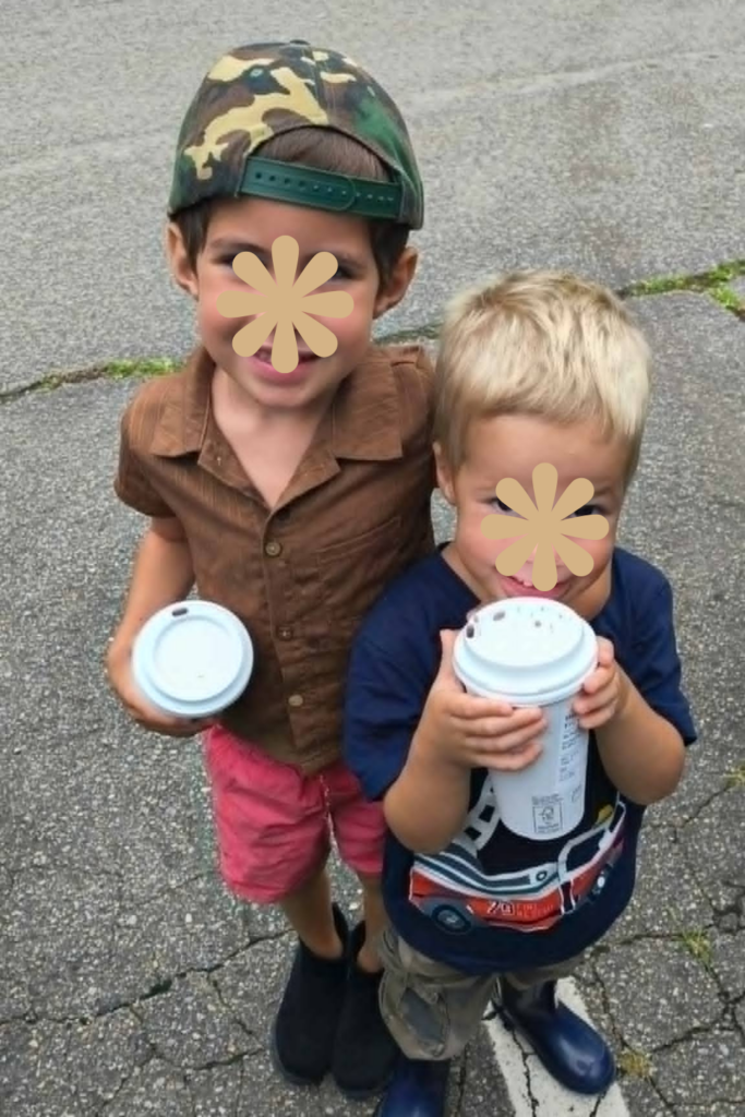RV Activities for Kids: 50+ Amazing Ideas for Fun Family RV Living 14 Family stopping at a local coffee shop for treats during RV kid friendly activities on a camping trip