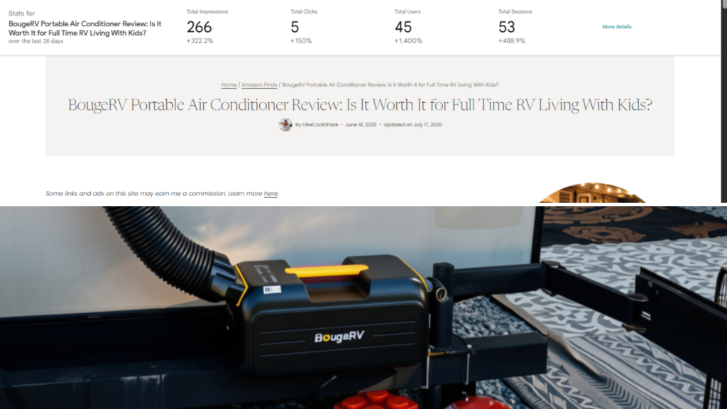 Work With Me: 4 Strategic Ways to Promote Your Brand 8 Featured Brand Partnership BougeRV SEO Review + Pinterest Marketing Case Study